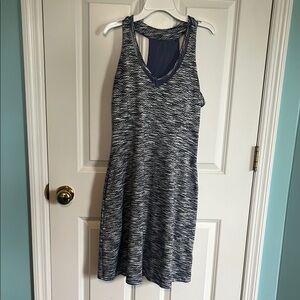 MPG Women's Lavender and White Midi Dress